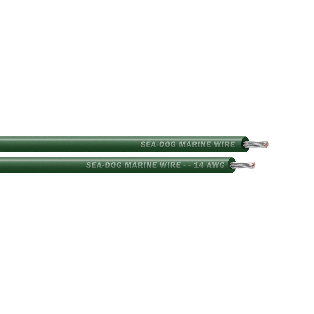 SeaDog 14 AWG Green Primary Wire  1000 8014049