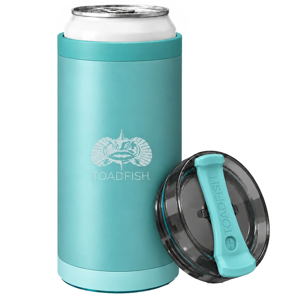 Toadfish SmartGrip 4in1 Can Cooler  12oz  Teal 1416
