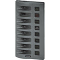Blue Sea 4308 WeatherDeck Water Resistant Fuse Panel  8 Position  Grey 4308