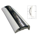 TACO SemiRigid Rub Rail Kit  White wFlex Chrome Insert  70 V119811WCM702