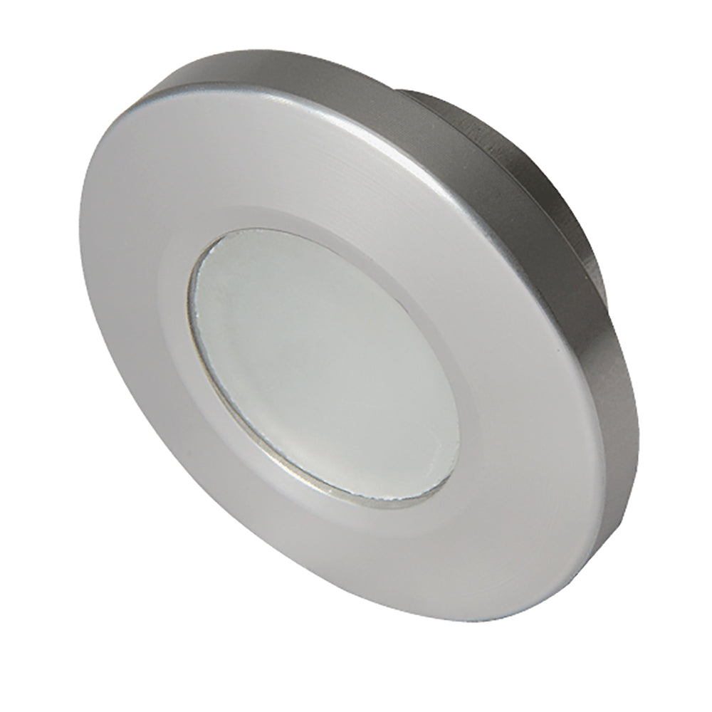 Lumitec Orbit  Flush Mount Down Light  Brushed Finish  3Color BlueRed Non Dimming wWhite Dimming Light 112508