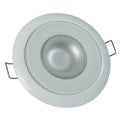 Lumitec Mirage  Flush Mount Down Light  Glass FinishWhite Bezel  4Color WhiteRedBluePurple NonDimming 113120