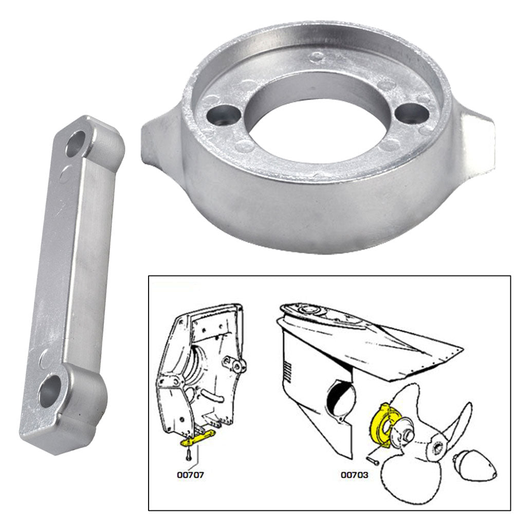 Tecnoseal Anode Kit wHardware  Volvo 280  Magnesium 20701MG